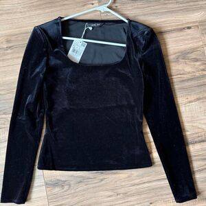 Mng Women's Black and Navy Blouse